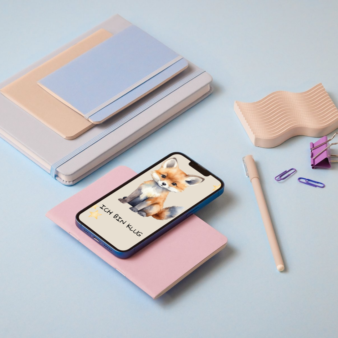 Affirmationskarten für Kinder – 21 digitale Mutmacher für Handy, Ausdruck & Alltag