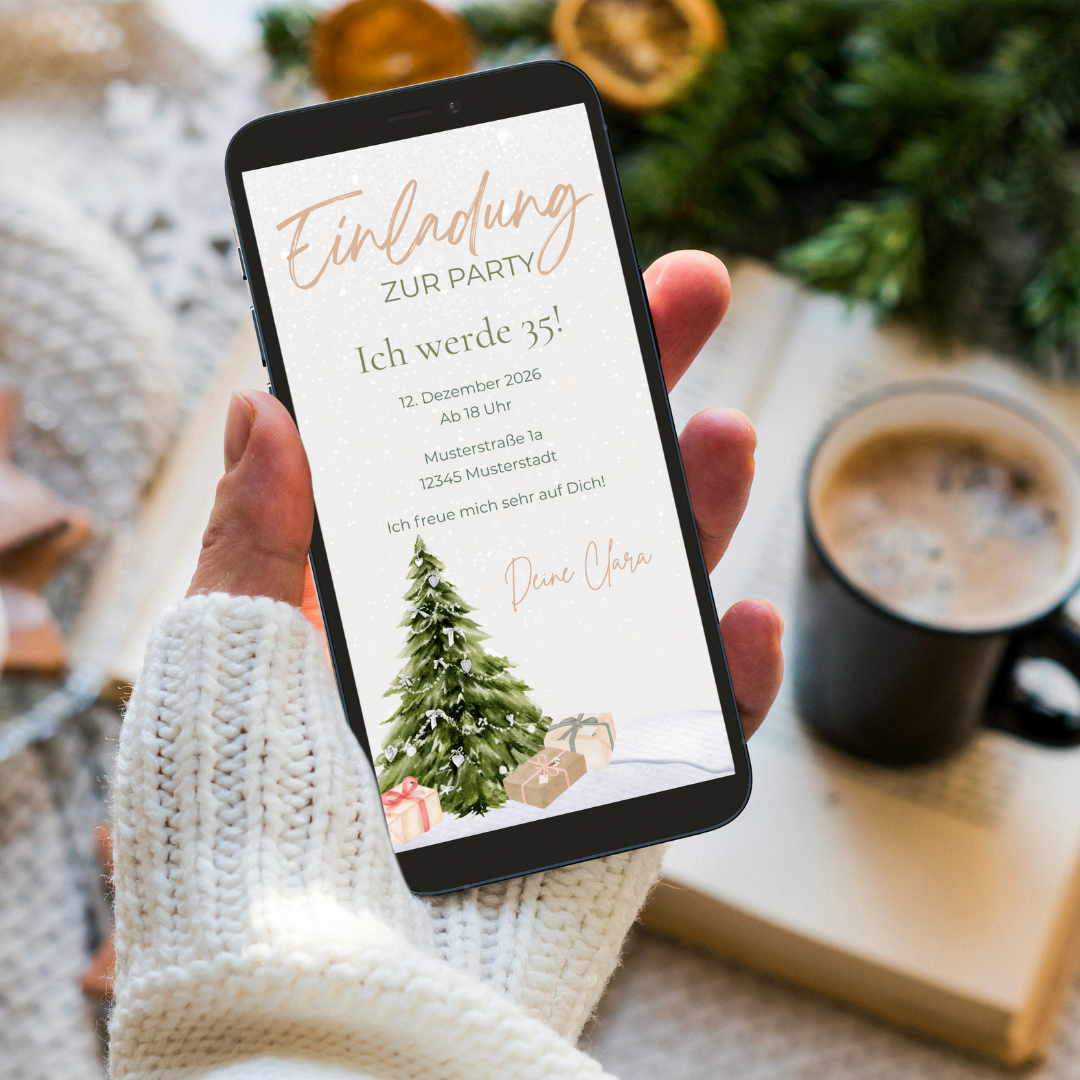 Winterliche Geburtstagseinladungen