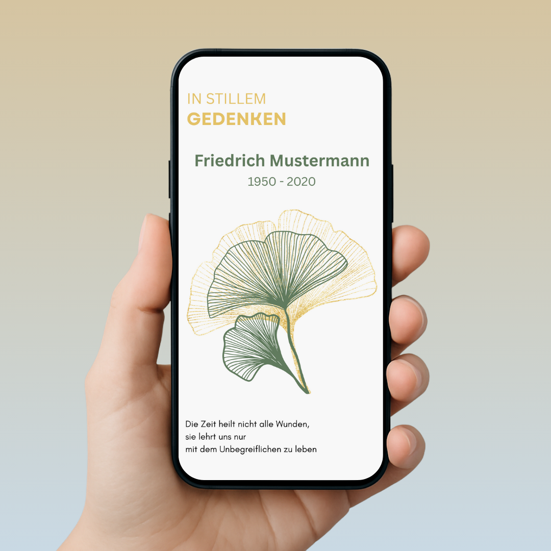 Einladung zur Trauerfeier