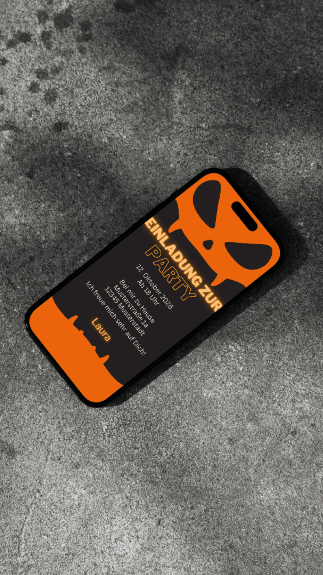 Digitale Halloween - Einladung – gruselig - cool & perfekt für deine Party - karten - digital