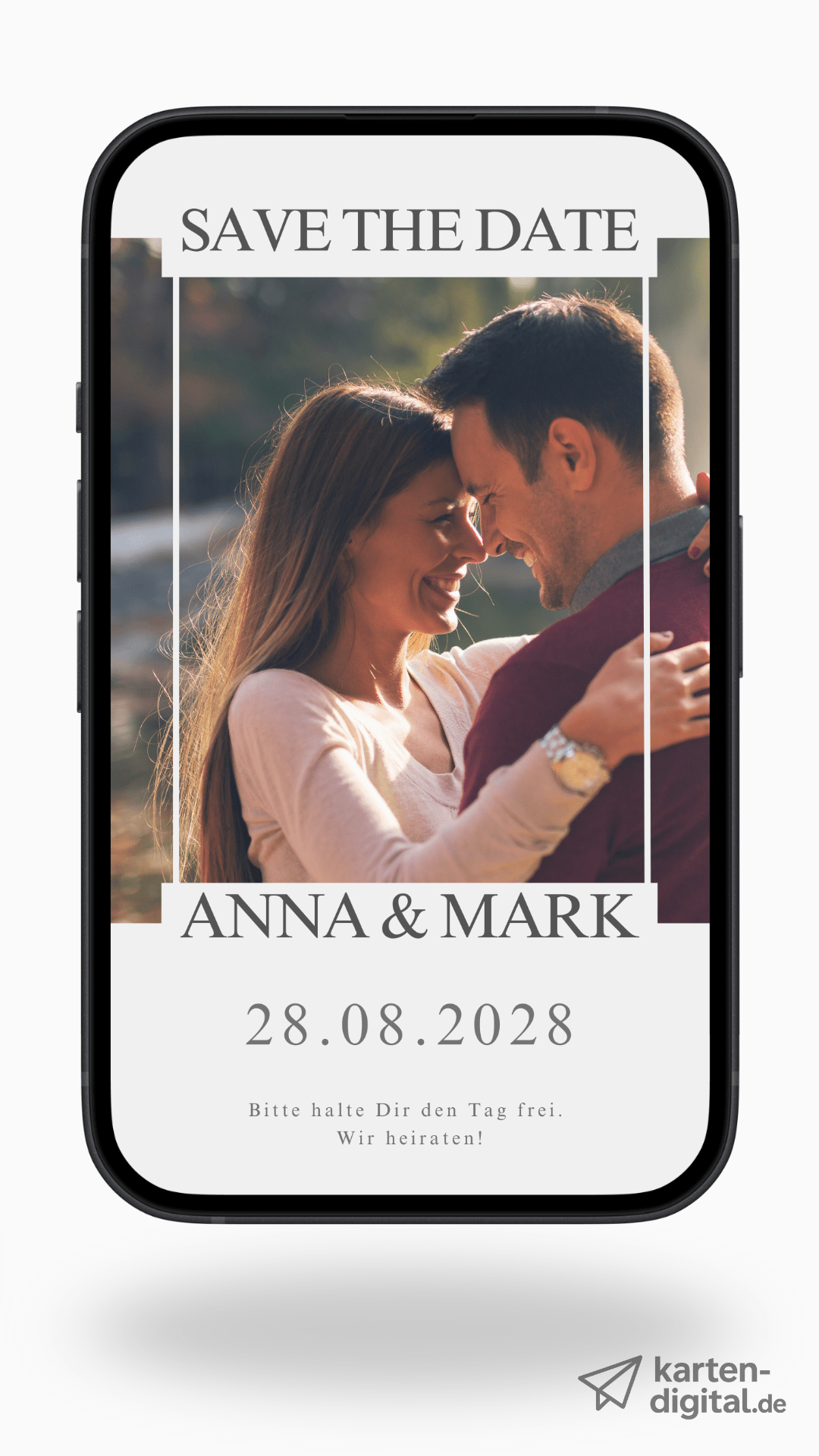 Digitale Save - the - Date Karte – Minimal & Modern - karten - digital
