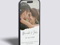 Digitale Save-the-Date Karte – Fotodesign & klare Typografie